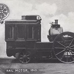 Great Eastern Railway rail motor, 1849 (b / w photo)