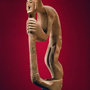 Hunchback holding a staff (stone)