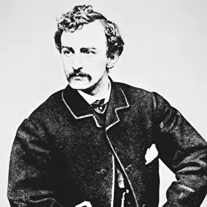 John Wilkes Booth (1838-65) assassin of Abraham Lincoln (b / w photo)