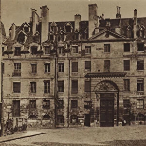 L entree principale du Lycee Louis-le-Grand en 1887 (b / w photo)