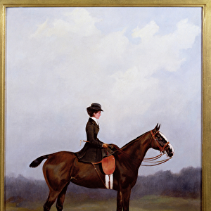 Lady Riding Side-saddle