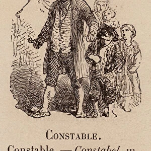 Le Vocabulaire Illustre: Constable; Constabel (engraving)