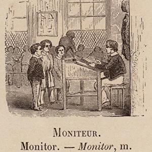Le Vocabulaire Illustre: Moniteur; Monitor (engraving)