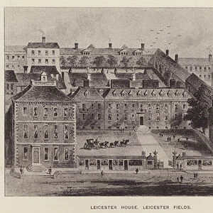 Leicester House, Leicester Fields (litho)