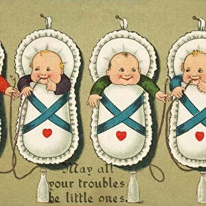 May all your troubles be little ones (colour litho)
