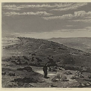 Mount of Olives and Valley of Jehoshaphat (engraving)