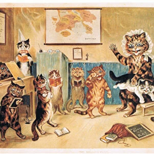 The Naughty Puss, Postcard, 1960s (colour litho)