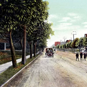 New York City - Avenue C in Flatbush, Brooklyn, early 20th century (postcard)