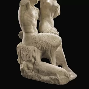 Pan and Hermaphrodite, c. 1st century AD (marble)
