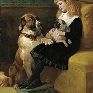 Her only Playmates, 1870 (oil on canvas)