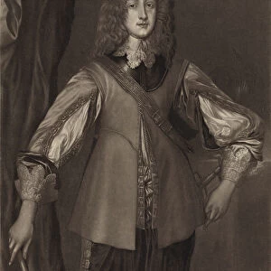Prince Rupert, son of the Elector Frederick V, Count Palatine of the Rhine, and of Elizabeth, daughter of James I (litho)