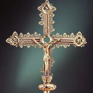 Processional cross, Ballymacasey, County Kerry, 1479 (silver-gilt)