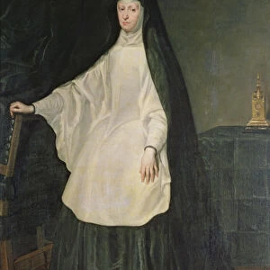 Queen Mariana of Austria, in mourning (oil on canvas)