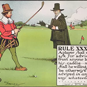 Rule XXXIII: A player shall not ask for advice from anyone but his... caddie
