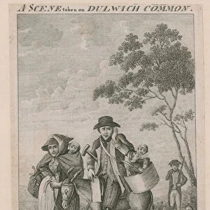 A scene taken on Dulwich Common (engraving)
