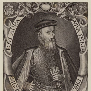 Sir Thomas Gresham, English merchant and financier, founder of the Royal Exchange (engraving)