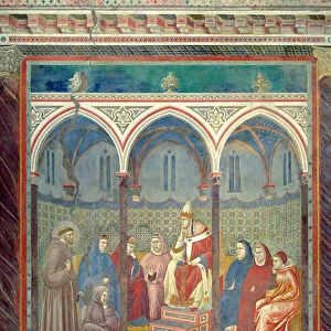 St. Francis Preaching a Sermon to Pope Honorius III, 1297-99 (fresco)
