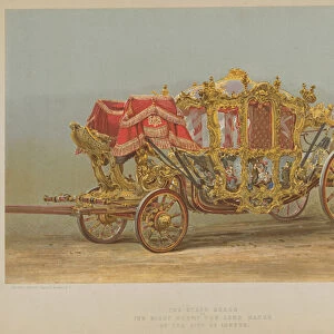 The State Coach of the Right Honourable The Lord Mayor of London (coloured engraving)