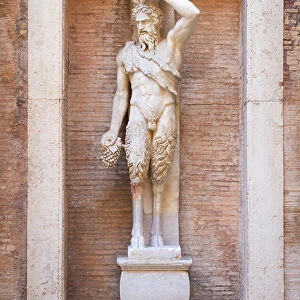 Statue of Pan, "Satiro della Valle", after a Hellenistic original (marble)
