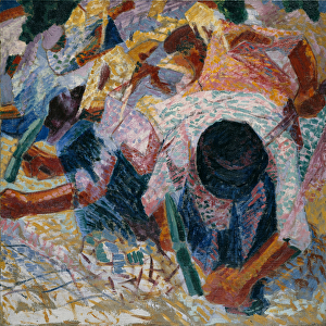 The Street Pavers, 1914 (oil on canvas)