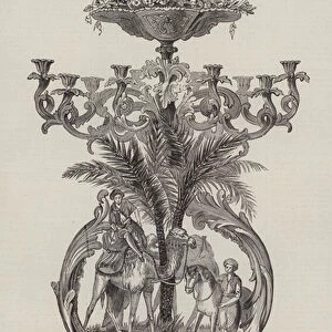 Testimonial to Sir Moses and Lady Montefiore by the Son of the Viceroy of Egypt (engraving)