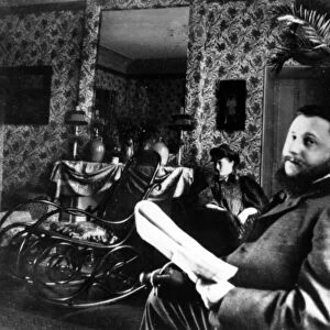 Thadee Natanson and his wife Misia Godebska in the drawing room of their apartment in