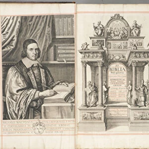 Titlepage to Biblia Sacra Polyglotta by Brian Walton, published in London