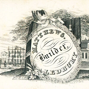 Trade card, Matthews (engraving)