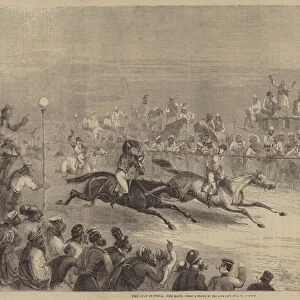 The Turf in India, the Race (engraving)