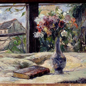 Vase of flowers. Painting by Paul Gauguin (1848 - 1903), 19th century. Oil on canvas