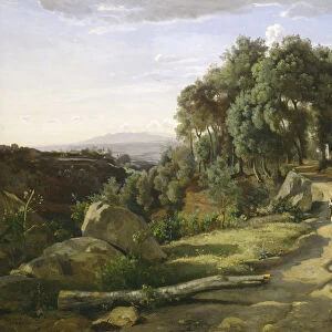 A View near Volterra, 1838 (oil on canvas)