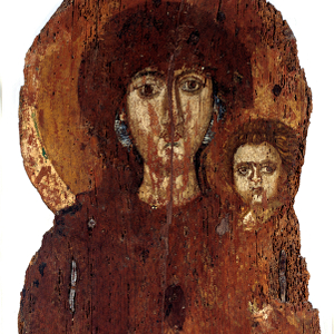 Virgin Hodighitria, icon (wood painting, 7th century)