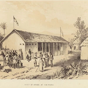 Visit of arabs at Kwirara (litho)