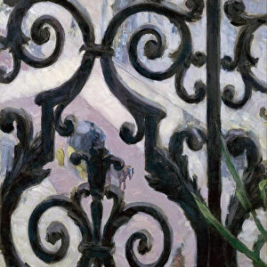 Vue depuis le balcon - View from a balcony - Peinture de Gustave Caillebotte (1848-1894)