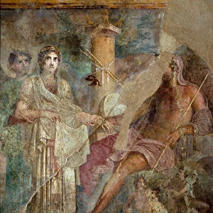 The wedding of Zeus and Hera on Mount Ida. 1st century AD. (fresco)