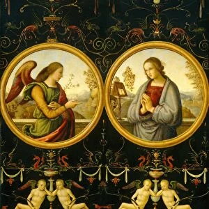 Giannicola di Paolo, Italian (c. 1460-1544), The Annunciation, 1510-1515, oil on panel