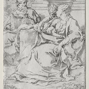 Holy Family Guido Reni Italian 1575-1642 Etching