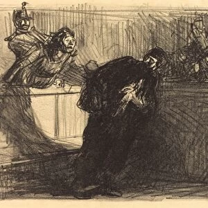 Jean-Louis Forain, The Lawyer Abused, French, 1852 - 1931, 1914, lithograph