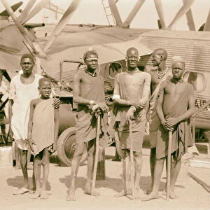 Sudan Malakal Shiluks plane background 1936 Malakāl