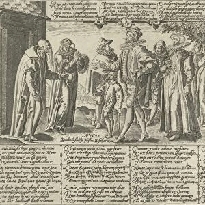 The ungrateful children, Bartholomeus Willemsz. Dolendo, Joos de Bosscher, 1590