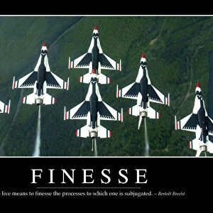 Finesse: Inspirational Quote and Motivational Poster