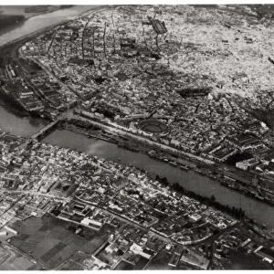 Aerial view of Seville, Spain, from a Zeppelin, 1929 (1933)