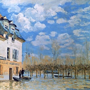 The Boat in the Flood, Port-Marly, 1876. Artist: Alfred Sisley