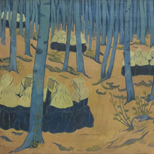 Breton Women, the Meeting in the Sacred Wood. (Bretonnes, reunion dans le bois sacre)