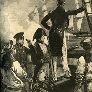 Captain William Walpole intercepting the Duke of Saldanhas ships, Liberal Wars, 1829 (c1890)