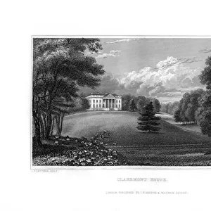Claremont House, Esher, Surrey, 1829. Artist: J Rogers