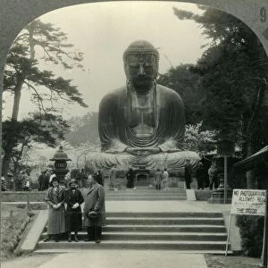 The Colossal Daibutsu in Cherry-Blossom Time - the Great Bronze Buddha of Kamakura