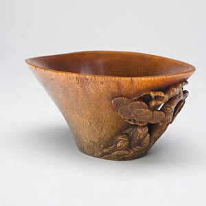 Cup with Handle in the Form of a Scholar Seated... Late Ming or early Qing dynasty