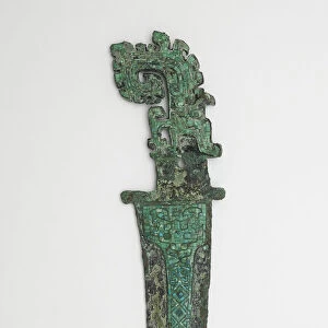 Dagger-axe (ge) with dragons, Late Shang dynasty, ca. 1300-1200 BCE. Creator: Unknown