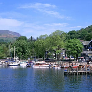 Departure point for lake steamer cruises, Waterhead, Lake Windermere, Lake District, Cumbria